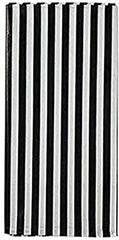 Tablecloth 54 Inch. x 108 Inch. Rectangle Table Cover (2pcs- Black White Stripe)