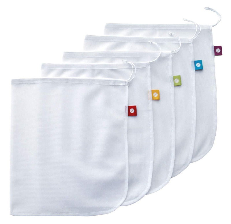 Flip and tumble set of 5 reusable produce bags 