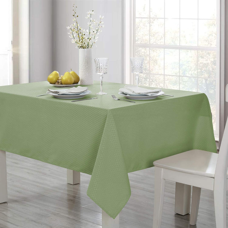 Eterish Rectangle Tablecloth, Sage Green Table Cloth in Washable Polyester, Stain Resistant Wrinkle Free Spill-Proof Tablecloth for Dinner Party Restaurant, 60 x 84 inch