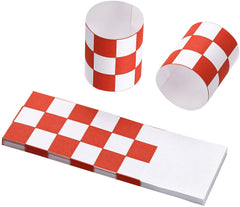 Gmark Paper Napkin Band Box of 2500, Paper Napkin  (Red White Grid)