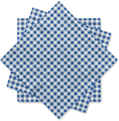 Disposable Paper Napkins Blue and White (Pack of 50)