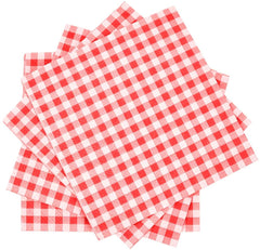 Napkins 3-ply 80PCS Red and White