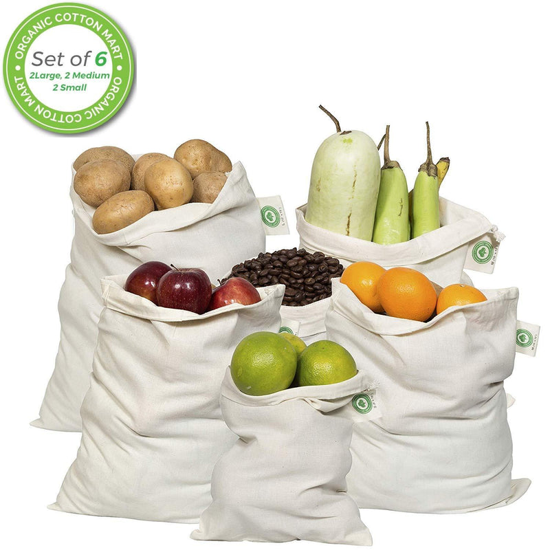 Cotton Muslin Produce Bags