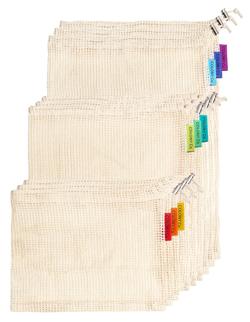 Organic Cotton Mesh Produce Bags