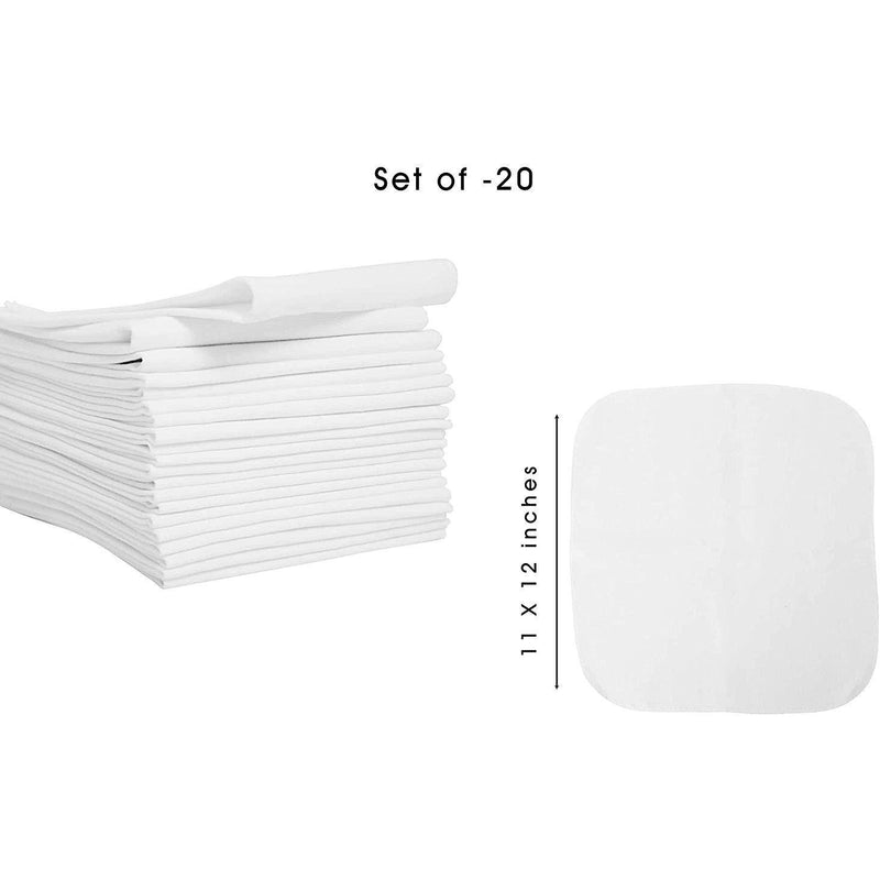 Reusable Cotton Napkins | Dinner Napkins, Set of 20