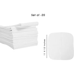 Reusable Cotton Napkins | Dinner Napkins, Set of 20