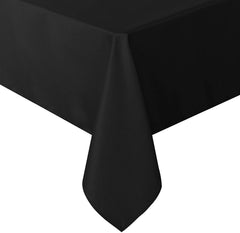 Rectangle Tablecloth - Washable Polyester Table Cloth Black - sancua