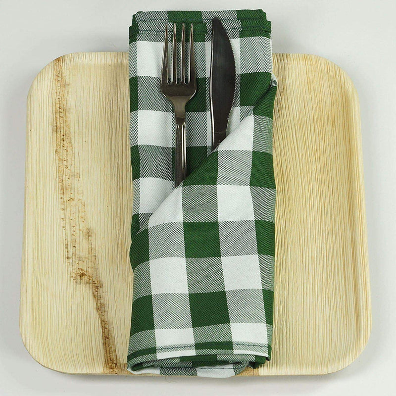 Green - White Napkin 15"x15" 5PCs