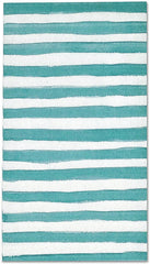 100 Blue & White Stripe Guest Napkins