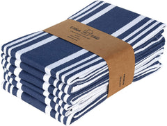 100% Cotton Dish Towel 20X30 Inch Blue and white