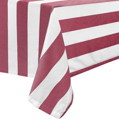 ANUWAA Rectangle Tablecloth, Outdoor Camping Table Cloth, Waterproof Table Cloths for Rectangle Tables, , Red & White 54x80