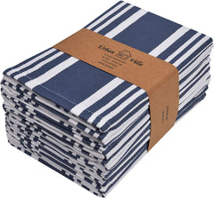 Set of 12 Dinner Napkins (20X20 Inch) 100% Cotton Premium Over Sized Cloth Napkins