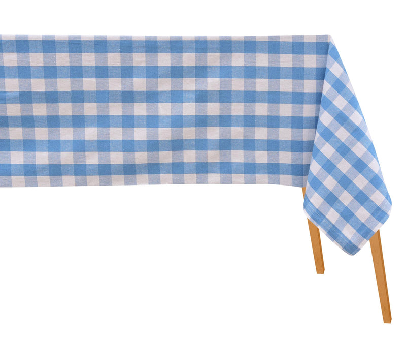 Black and White Plaid Tablecloth | Small Check Tablecloths