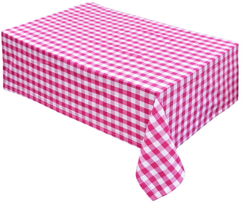 Black and White Plaid Tablecloth | Small Check Tablecloths