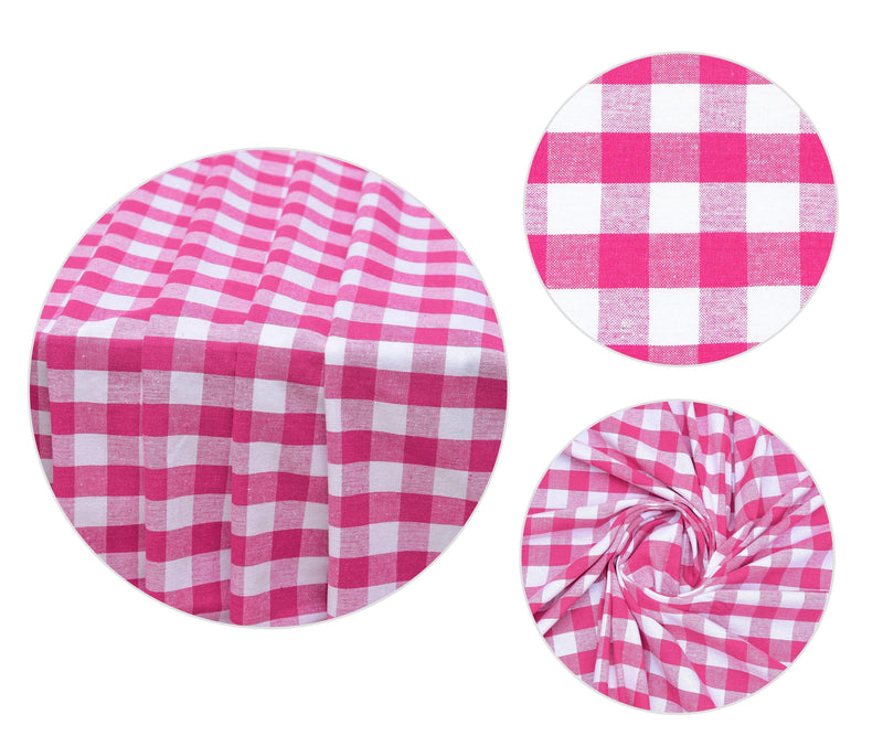 Black and White Plaid Tablecloth | Small Check Tablecloths