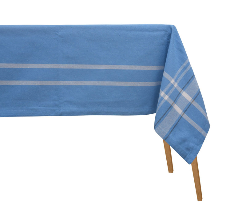 Striped Dining Tablecloth - (Blue and White)