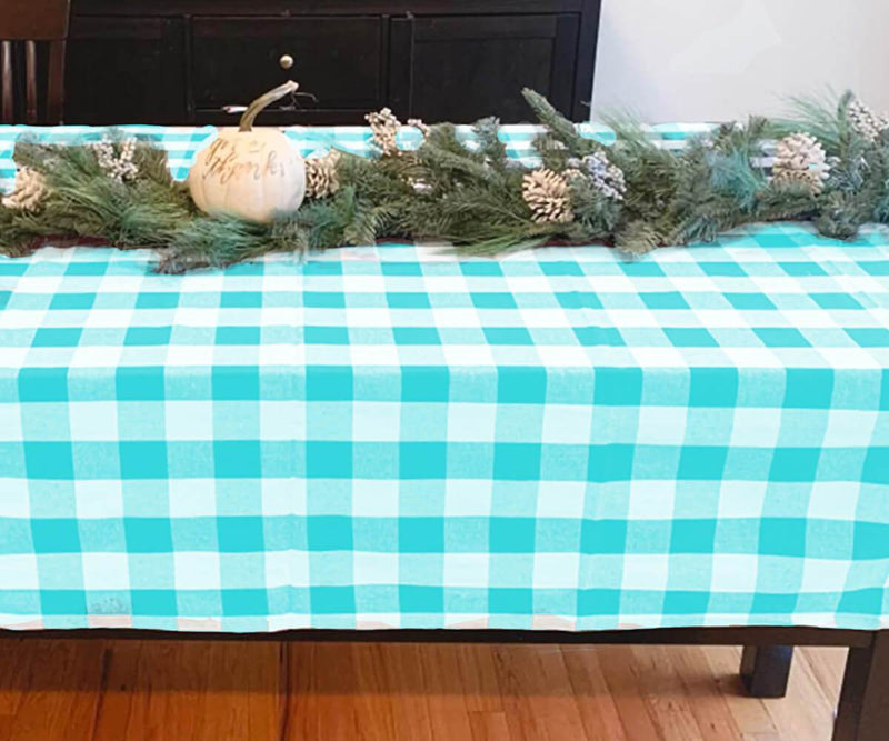 Square Tablecloths - (52x52", Aqua Blue)