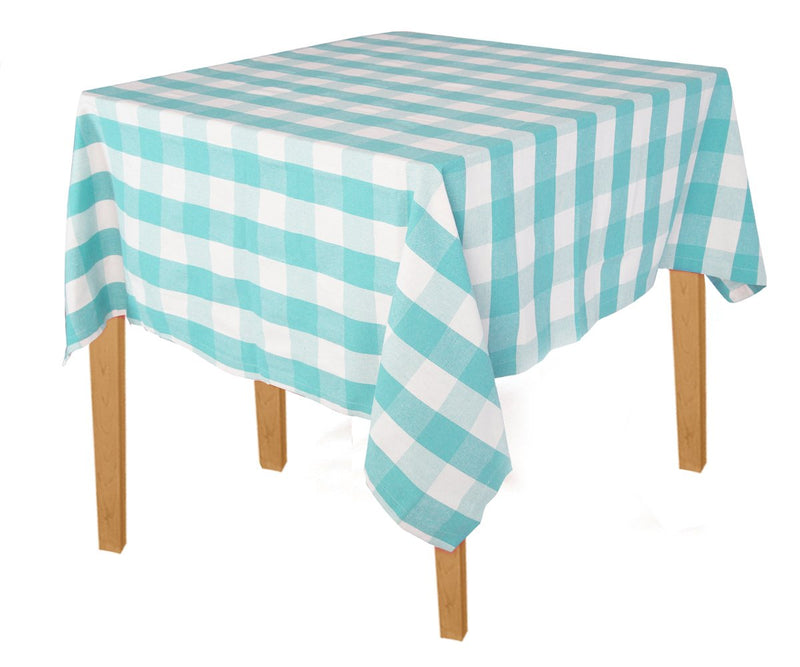 Square Tablecloths - (52x52", Aqua Blue)