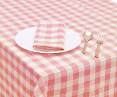 Black and White Plaid Tablecloth | Small Check Tablecloths