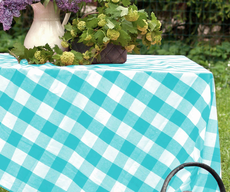 Square Tablecloths - (52x52", Aqua Blue)